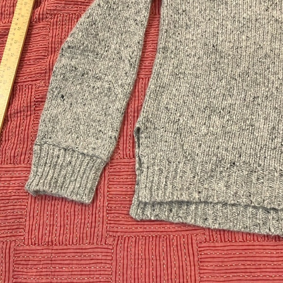 Kenar wool blend heather Gray Crew Neck Sweater - Picture 8 of 15